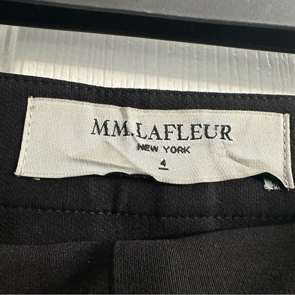 MM Lafleur The Foster Cigarette Pant PowerStretch Black Work Size 4 Small - Picture 5 of 7